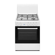 Ducati SD664WE Cucina a Gas libera installazione 4 Fuochi con Forno e Grill elettrico 56 Litri 4 Funzioni 60x60 cm Bianco