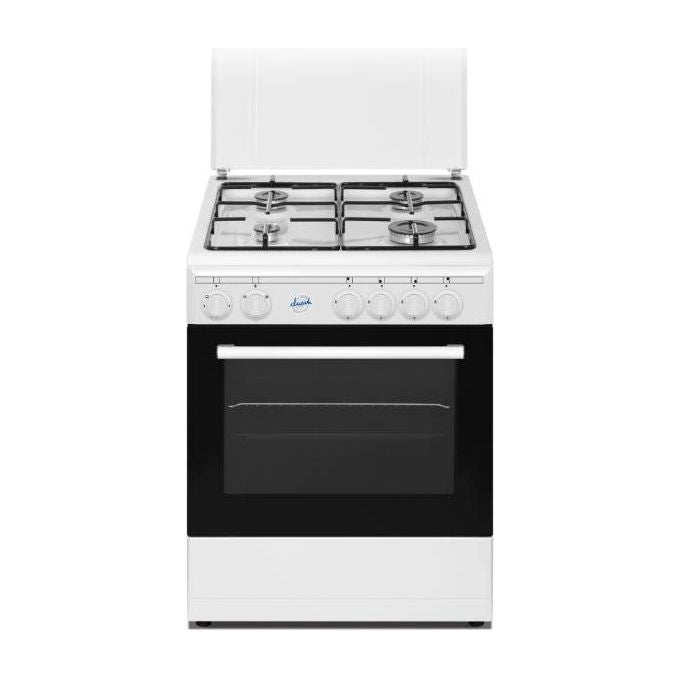 Ducati SD664WE Cucina a Gas libera installazione 4 Fuochi con Forno e Grill elettrico 56 Litri 4 Funzioni 60x60 cm Bianco