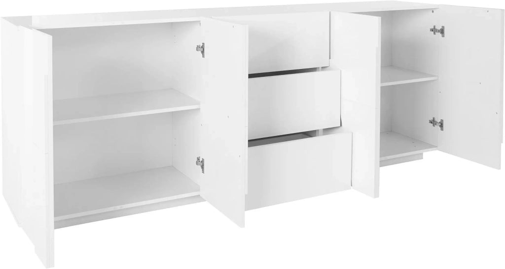 Mobile PING L 224.1 x H 86 x P 44.2 cm bianco lucido