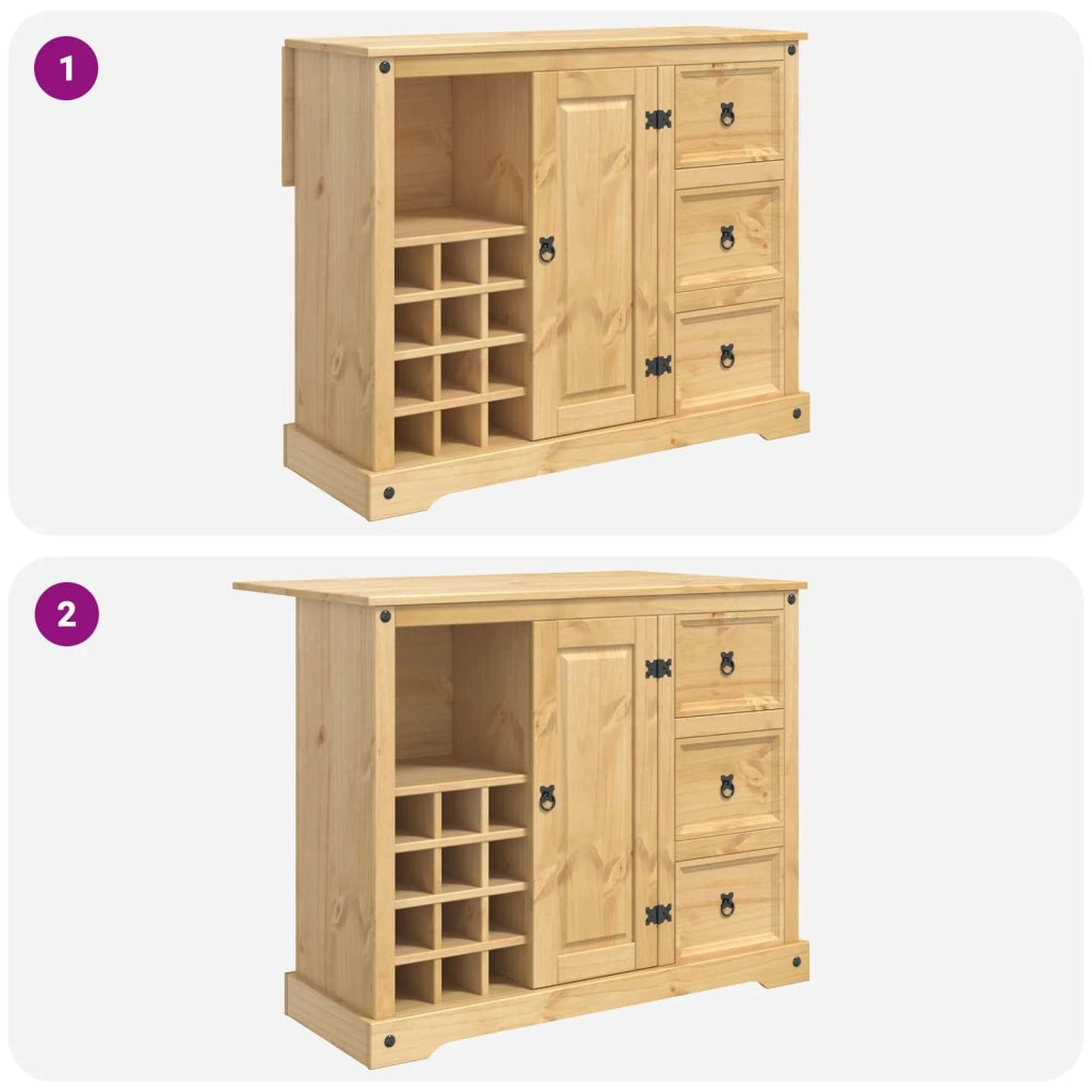 VidaXL Stoccaggio in cucina con porta Cera di Miele 112 x 70 x 91,5 cm 42033378