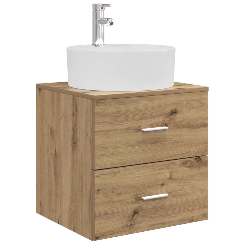 Set di mobili per il bagno 3 pz Rovere Artigianale 3405890