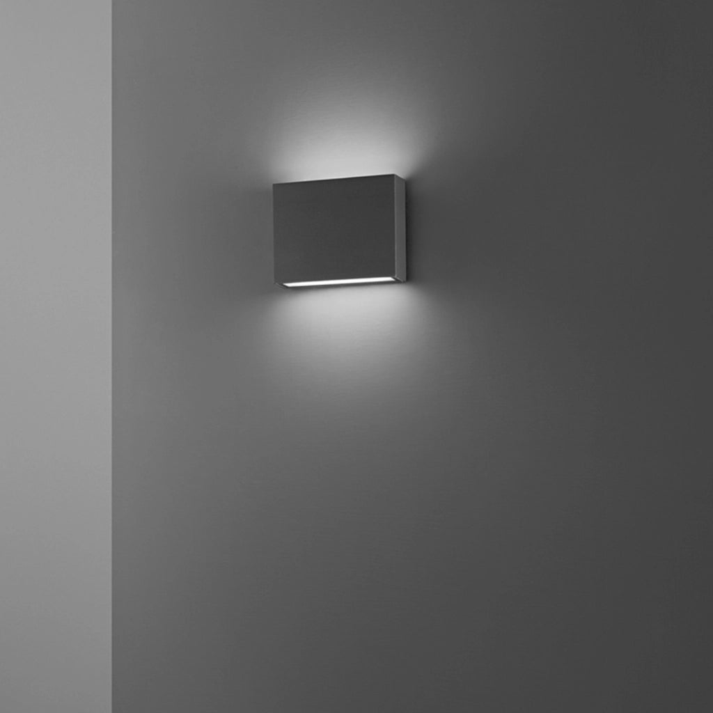 Applique Moderna Pocket Alluminio Antracite Led 7W Dimmerabile Ip65