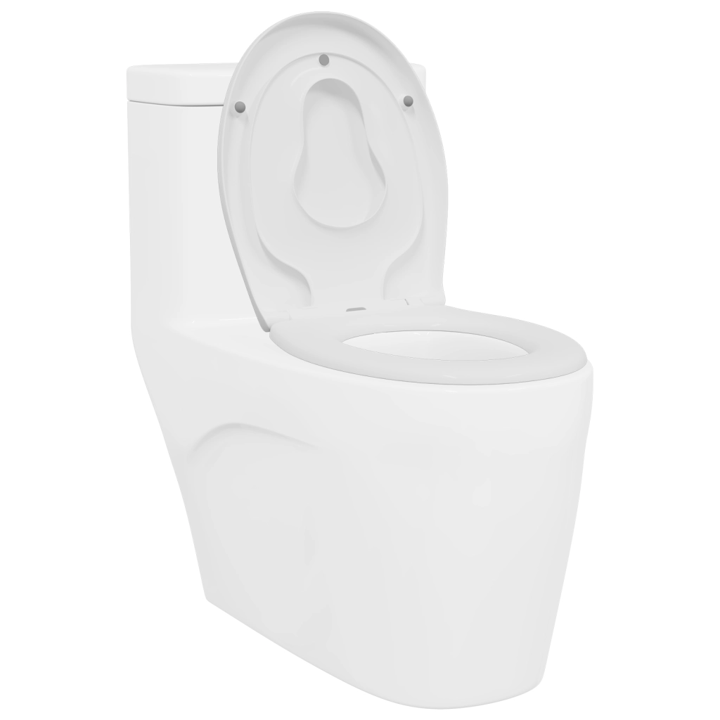Toilette per famiglie  con seggiolino per bambini rilascio rapido in Duroplast
