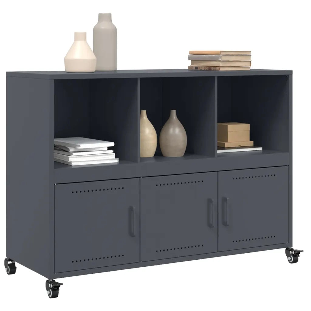 Credenza Antracite 100,5x39x72 cm in Acciaio
