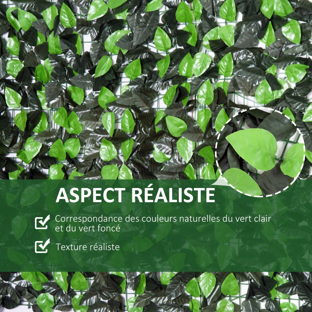 Siepe Artificiale Foglie di Alloro ¨C Xylo ¨C 3x1m Verde Anti-UV
