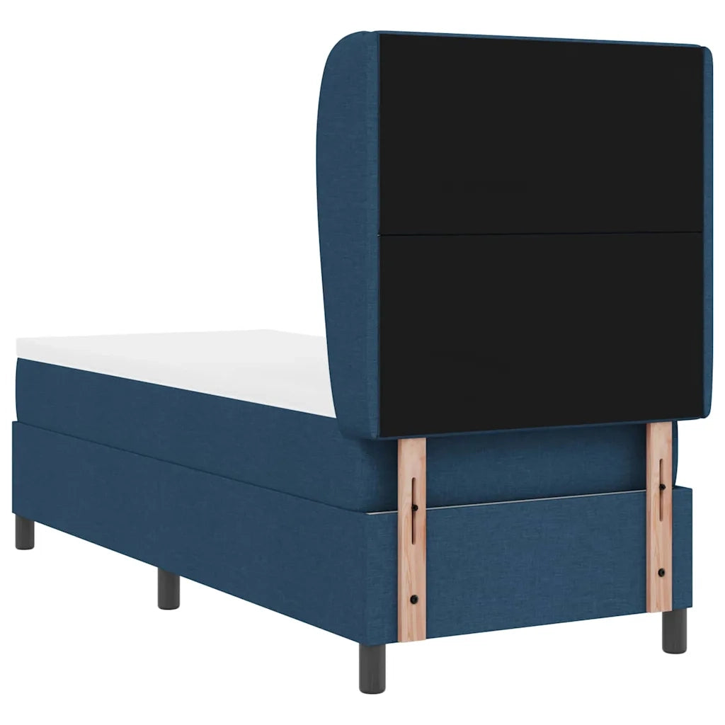 Letto a molle con materasso Blu 80 x 200 cm Tessuto 3340598