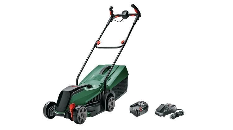 Bosch 06008B9A07 CityMower Tagliaerba a spinta Batteria 18 V 4 Ah 32 cm larghezza di taglio 300 m² 9,4 Kg colore Nero Verde