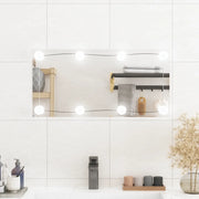 Specchio da Parete con Luci LED 30x60 cm Vetro Rettangolare 3189149