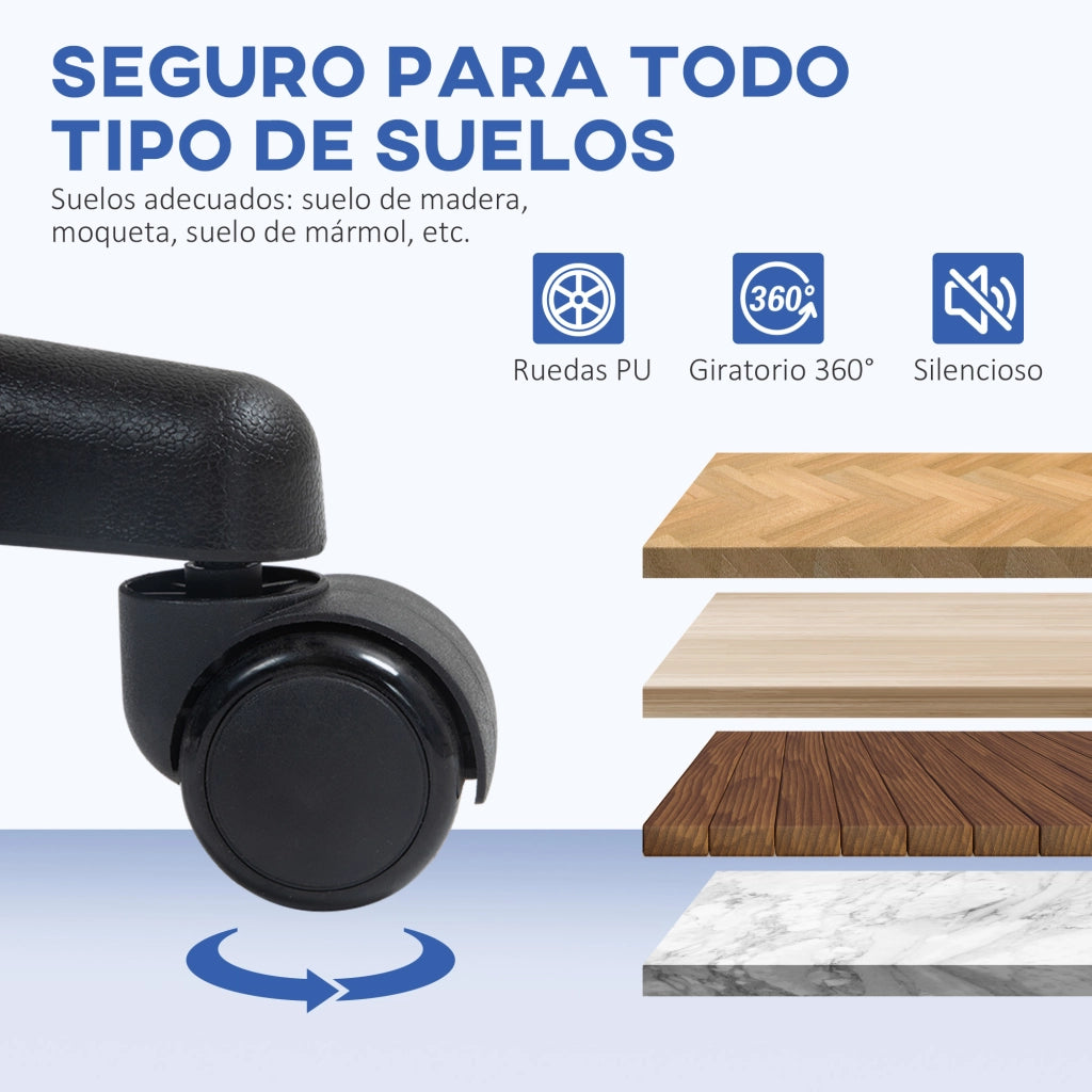 Sedia da Ufficio Girevole ¨C Xylo ¨C Schienale a Rete Traspirante, Blu, Altezza Regolabile