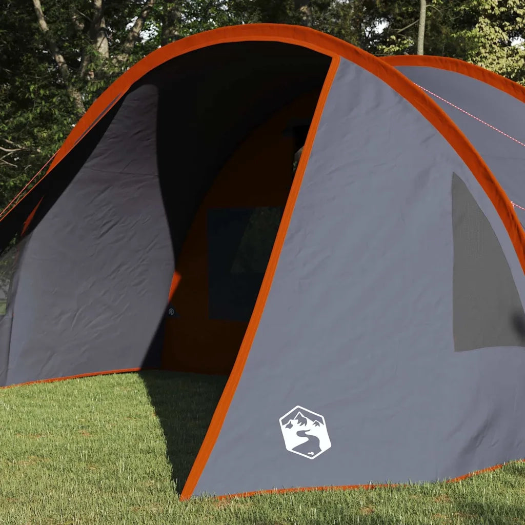 Tenda Tunnel per 5 Persone 5 persona Grigio e arancione 42004043