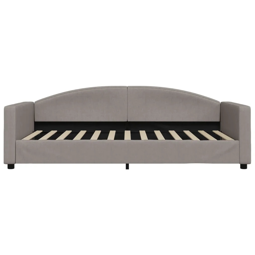 Divano Letto con Materasso Tortora 100x200 cm in Tessuto 3197178