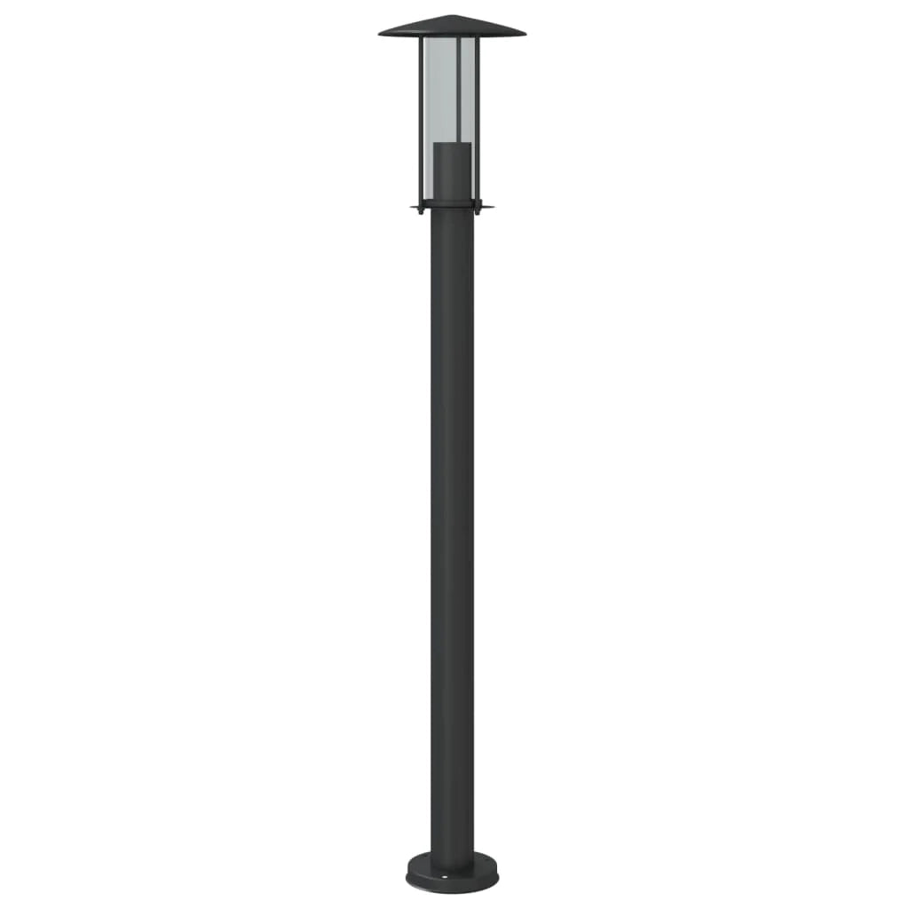 Lampada da terra per esterni 100 cm acciaio inox nero 02_0042503