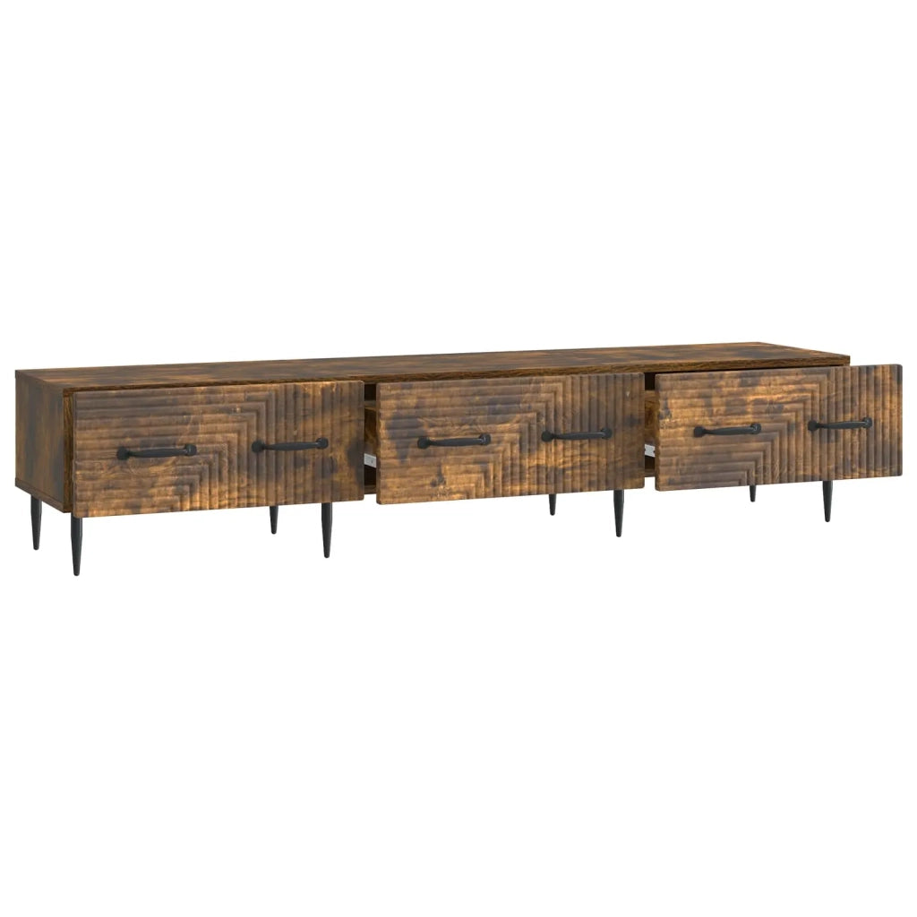 Mobile TV Rovere Fumo 147 x 34,5 x 30 cm Legno ingegnerizzato