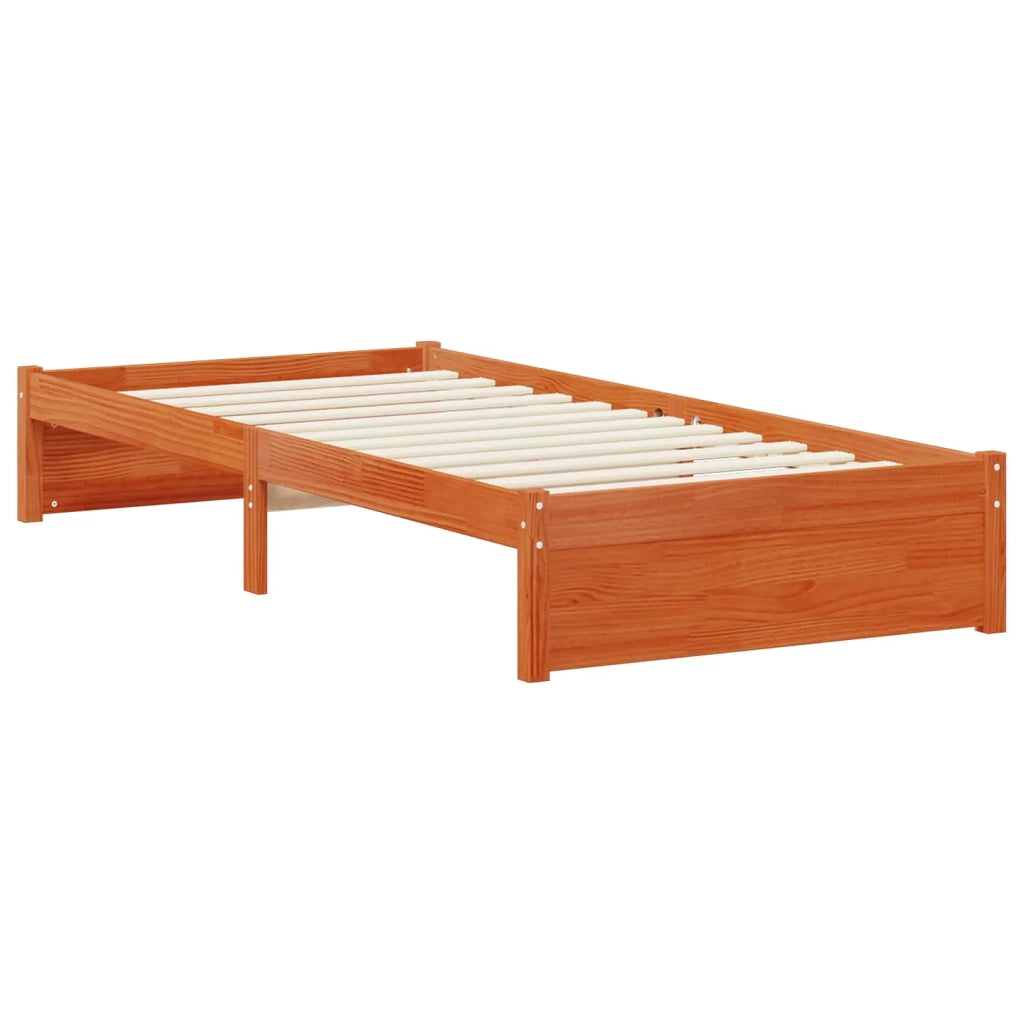 Letto Libreria con testiera Legno di Pino Massello 3423792