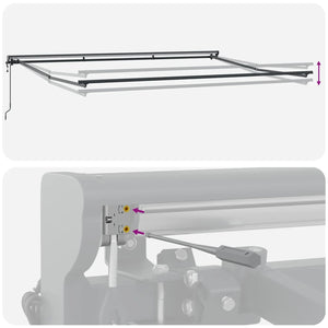 Struttura della tenda Rosso e Bianco 450 × 300 cm 3330926