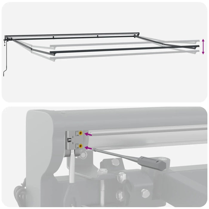 Struttura della tenda Rosso e Bianco 450 × 300 cm 3330926