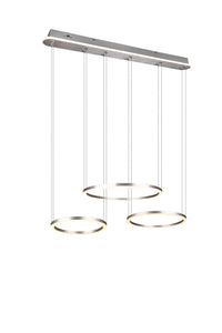 Lampada a Sospensione da Interno a LED in Metallo Nickel Opaco