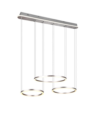 Lampada a Sospensione da Interno a LED in Metallo Nickel Opaco