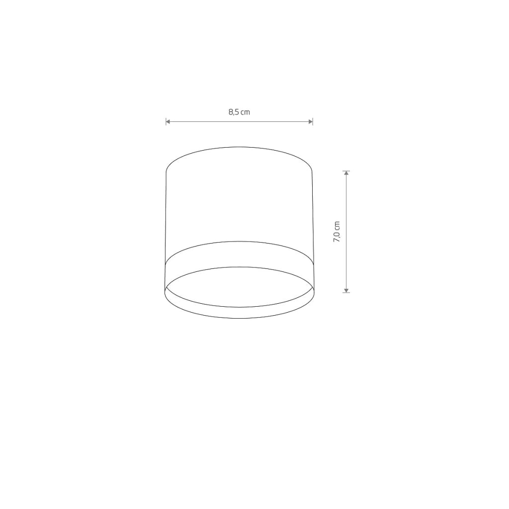 Nowodvorski SILBA faretto cilindro bianco soffitto GX53 12W