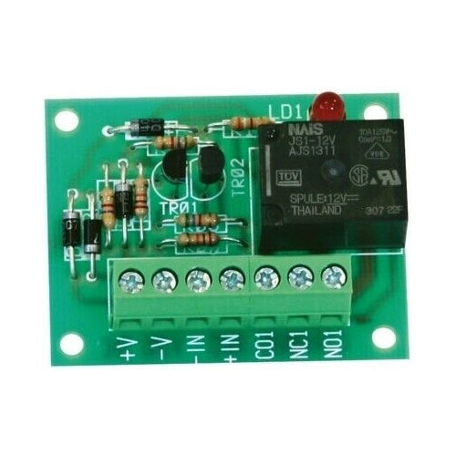 SCHEDA INTERFACCIA RELÉ 12V 10A AMPLIFICATA IN CORRENTE A 1 RELÉ DFM RLA01V12A10