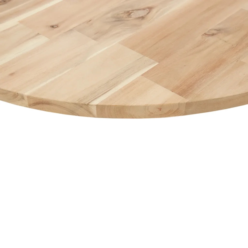 Piano Tavolo Rotondo Ã˜70x2 cm in Legno Massello di Acacia