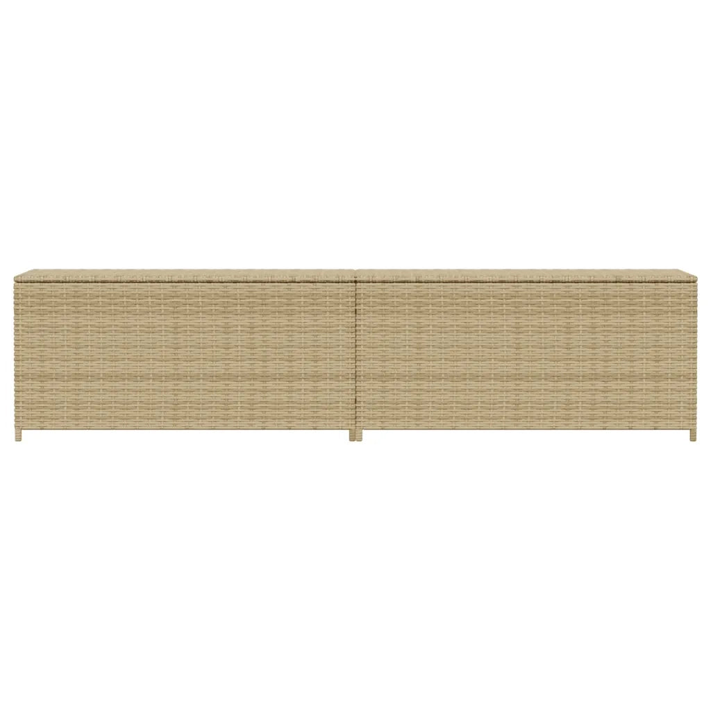 Contenitore da Giardino Beige Misto 469L in Polyrattan 365331