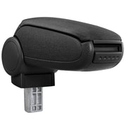 Bracciolo centrale per Renault Clio IV (Tipo X98) con scomparto imbottito in tessuto nero 03_0000646