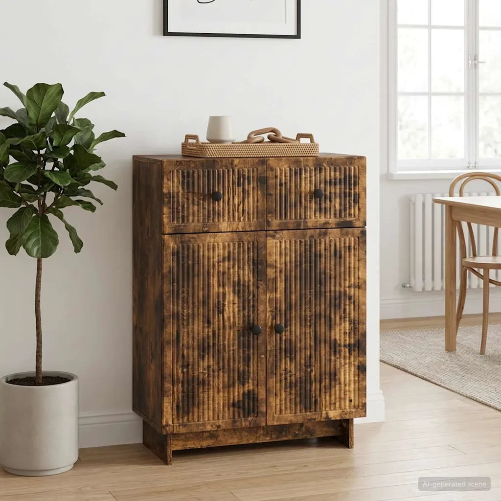 Credenza Rovere Fumo 66 x 34,5 x 90 cm Legno ingegnerizzato 893950