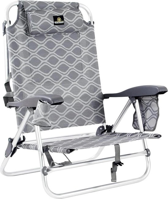 Sedile da spiaggia pieghevole con braccioli e 7 posizioni - trasportabile - Sedile da spiaggia elegante pieghevole 

Nota: Elegance è stato rimosso poiché è un nome di marca.
