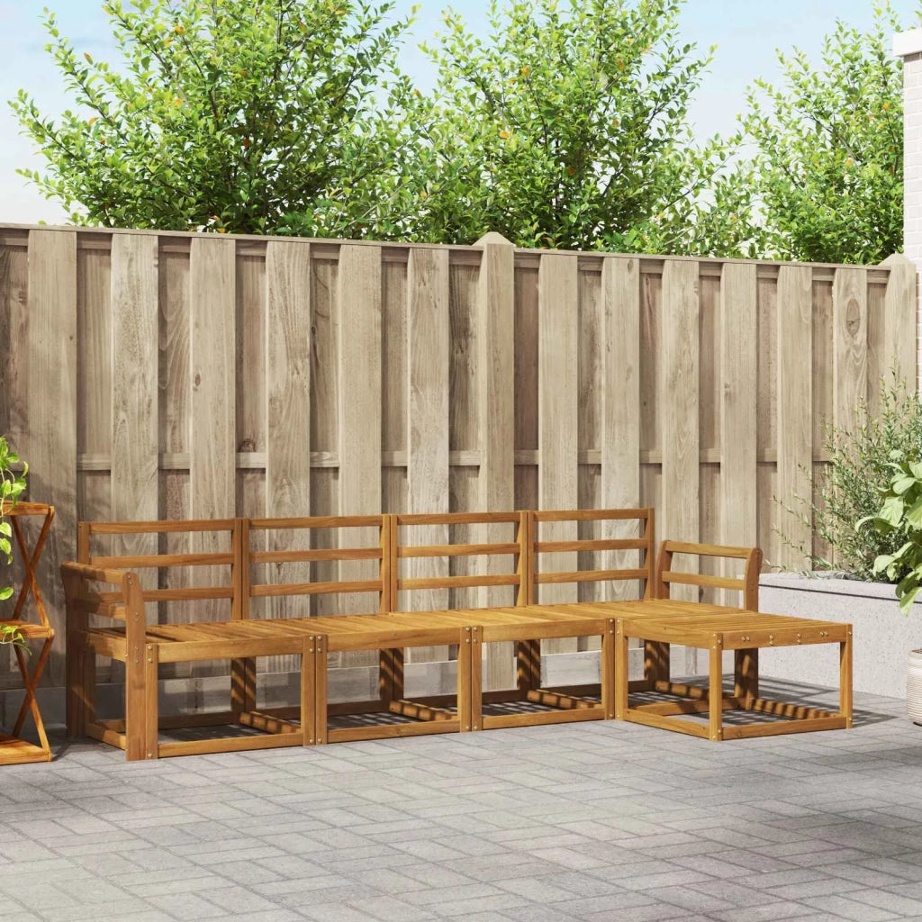 Set di divani da esterno 5 pcs Naturale 3366252