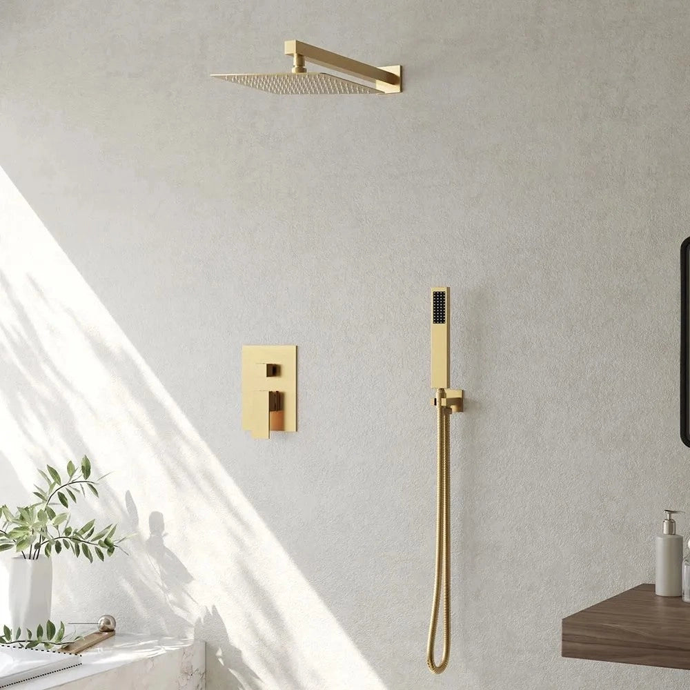 Set Doccia Da Incasso Fenix Gold + Box