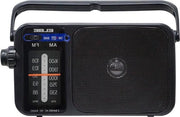 Radio analogica portatile - AM/FM - nero - alimentazione rete o batterie - sincronizzazione semplice
