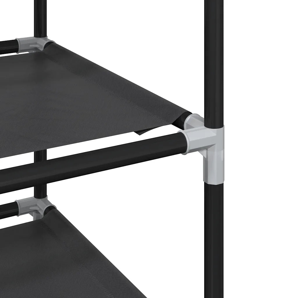 Scarpiere a 10 Livelli 2 pz-Set di 2 Scaffale per scarpe 33x33x174 cm in Tessuto Non Tessuto