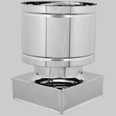 FUMAIOLO ANTIVENTO QUADRO  420x420 mm     MADE IN ITALY