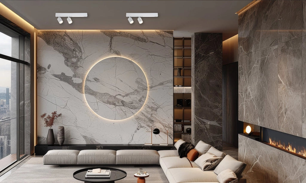 Faretto soffitto doppio bianco LED 5W 2xGU10 Magnet Milagro