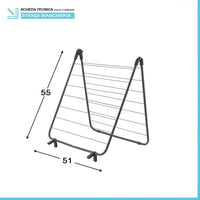Stendibiancheria per vasca da bagno in acciaio nero con rivestimento Epoxy