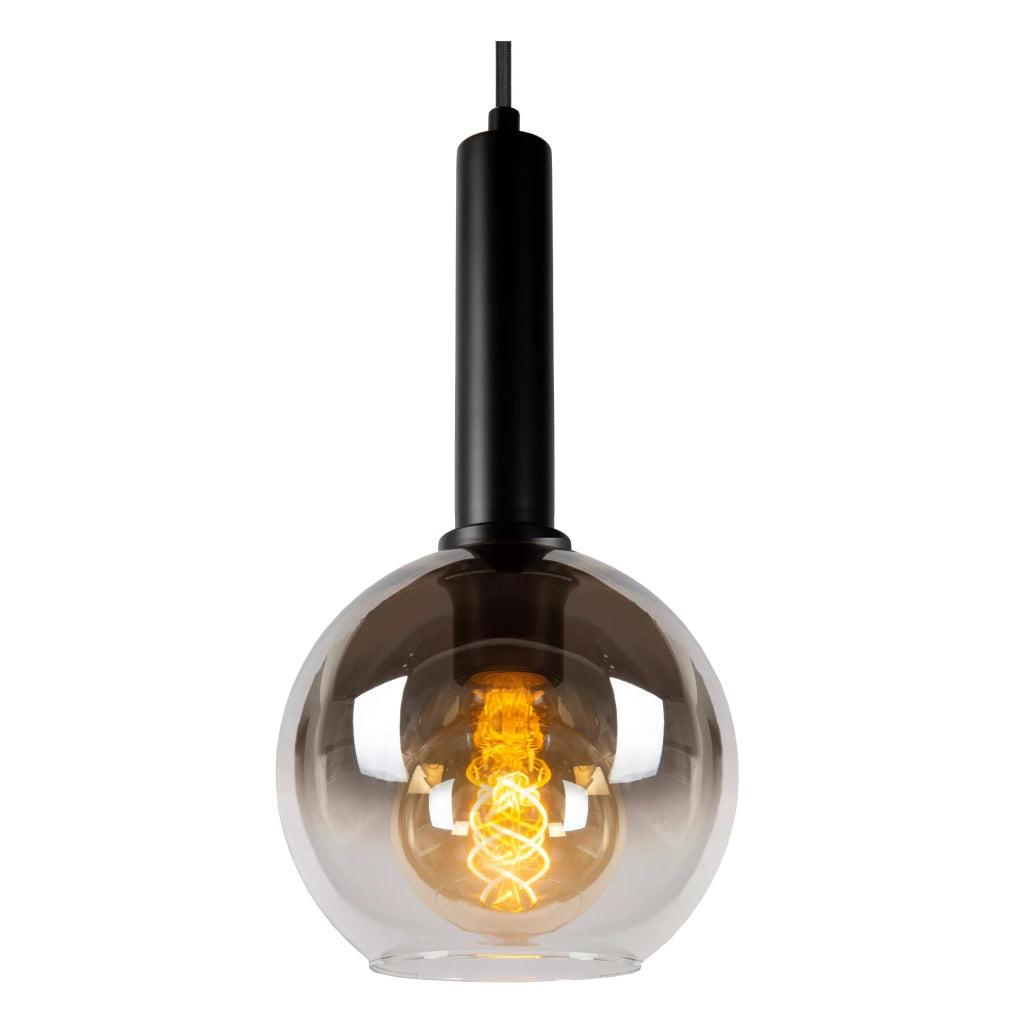 Lampadario MARIUS Lucide nero 5 sfere vetro E27 40W