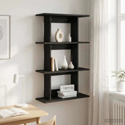 Scaffale da parete A parete Rovere Nero 56 x 20 x 90 cm 8012069