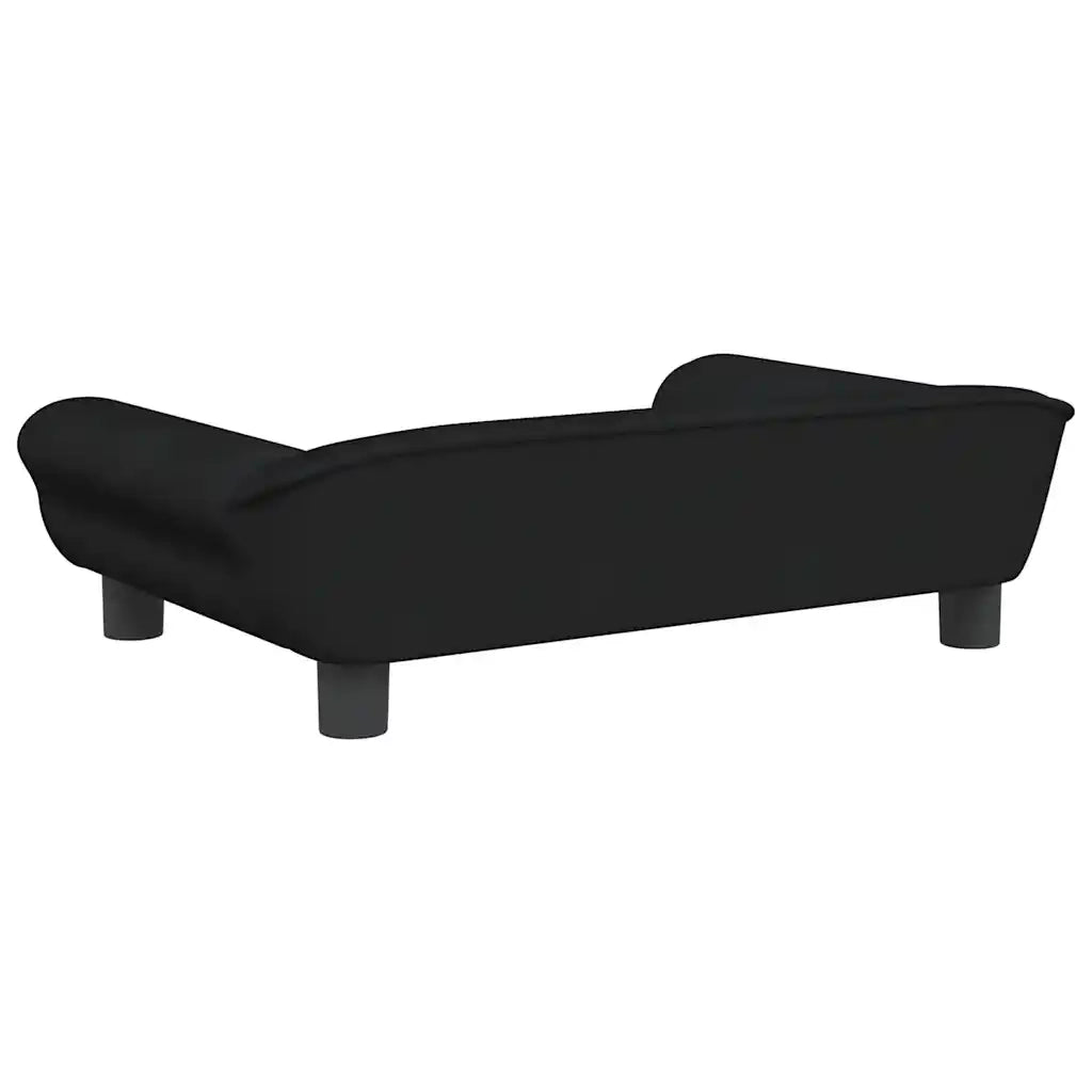 Lettino per Cani Nero 70x48x22 cm in Velluto 172016