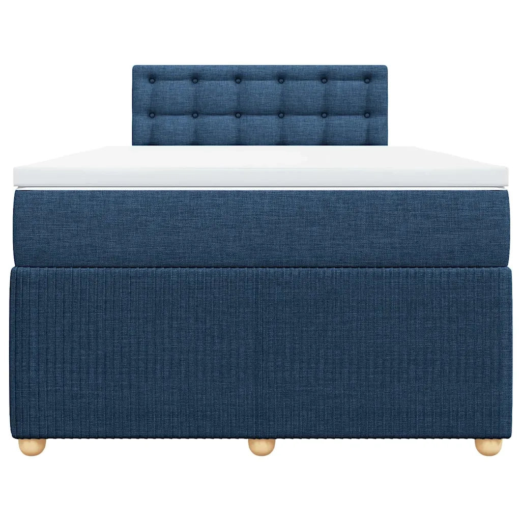 Giroletto a Molle con Materasso Blu 120x200 cm in Tessuto 3289743