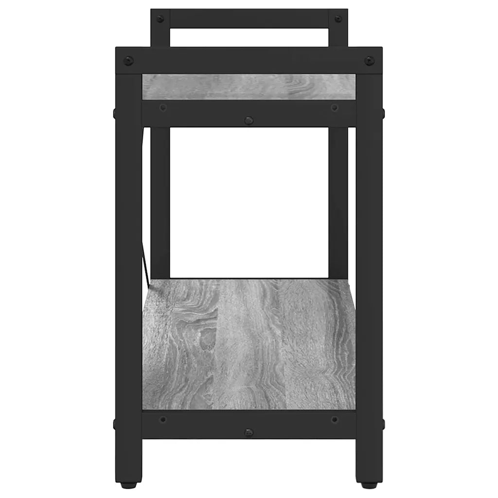 vidaXL Libreria Grigio sonoma 80 x 30 x 48.5 cm Legno multistrato