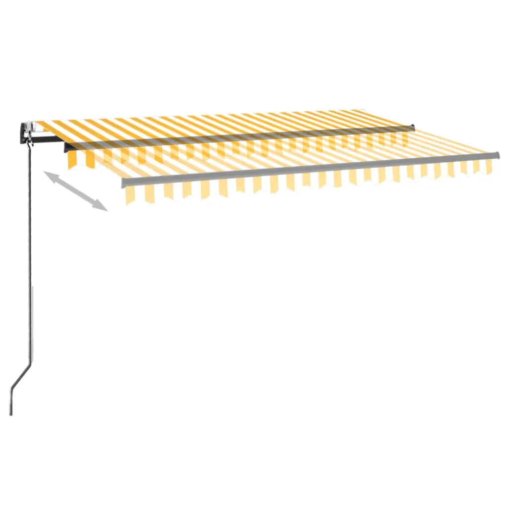 TendaAutomatica con Sensore Vento LED 450x300 cm Gialla Biancacod mxl 72642