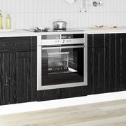 Armadio per forno LUCCA Rovere Nero 60 x 46 x 81,5 cm