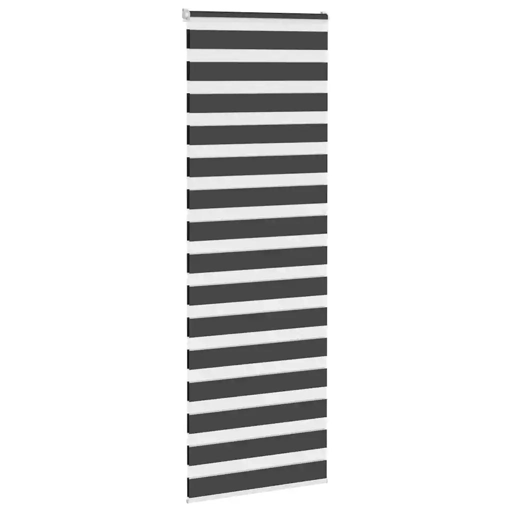 Tenda a Rullo Zebra Nero Larghezza Tessuto 70,9 cm Poliestere 4014256