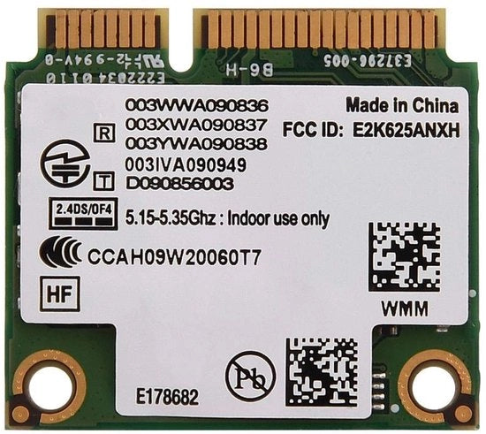 Cartuccia WIFI PCI-E - Doppia banda - Efficace in termini di energia - Standard - 802.11 A/B/G/N - Per desktop e laptop - Mini PCI-E