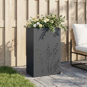 Vaso da giardino Antracite 50 x 30 x 75 cm 8005782