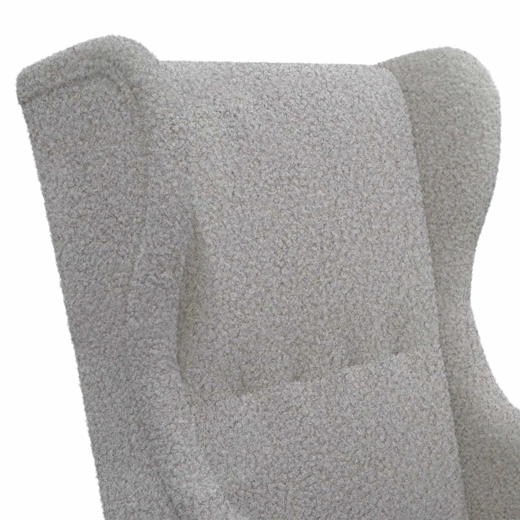 Poltrona | Sedia Relax Grigio Chiaro Boucl¨¦
