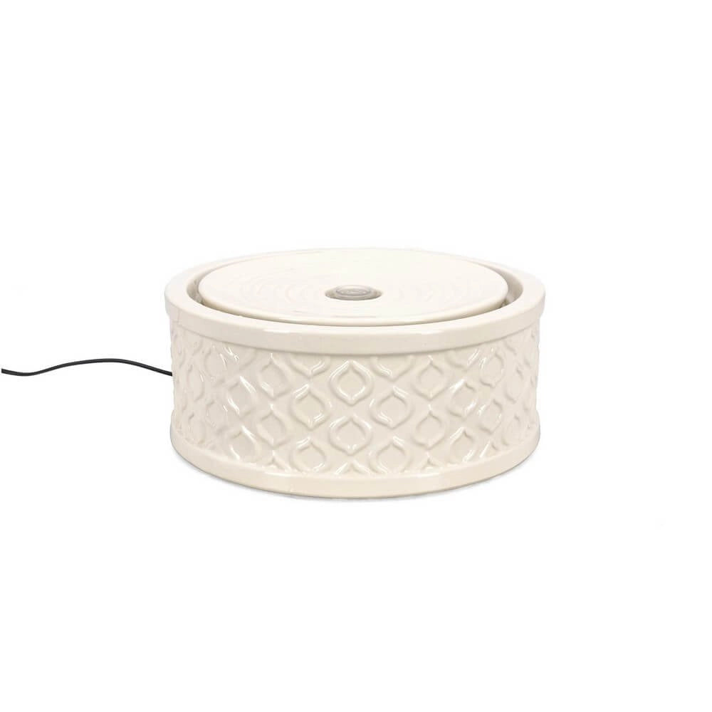 Fontana da Giardino Ceramica Avorio Moderna 33,5 cm - ELARIS