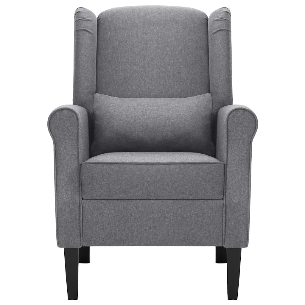 Poltrona-Divano Sedia-Poltroncina Grigio Scuro in Tessuto 542721