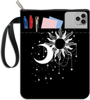 Custodia per libri paperback con chiusura a raccordo e tasca aggiuntiva, tessuto lavabile, copertina per libri per appassionati